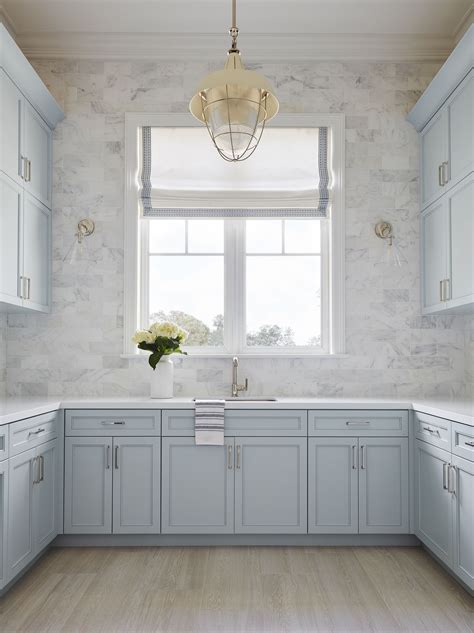 light blue kitchen cabinets